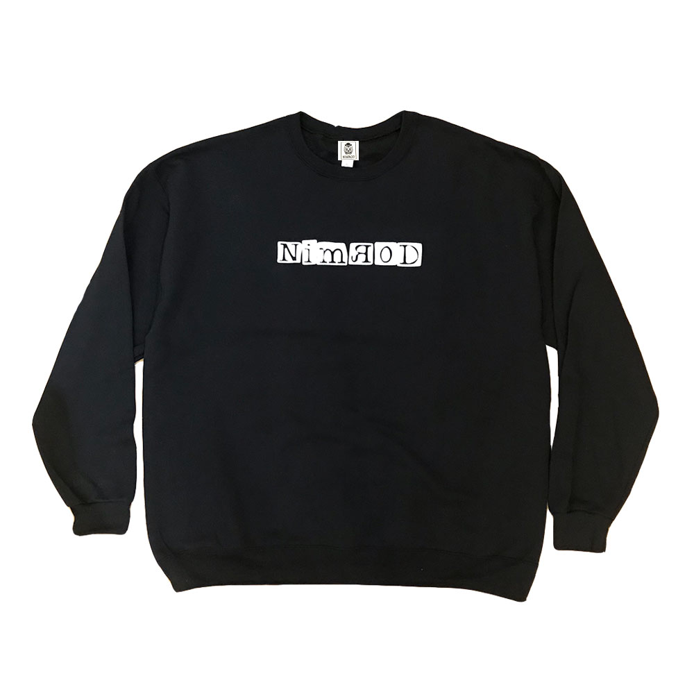 NIMROD Stamped Crewneck Black