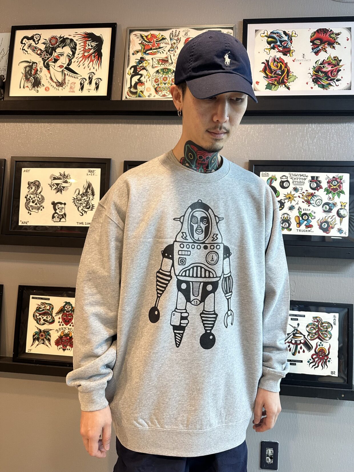 NIMROBOT Crewneck Sweat GRAY